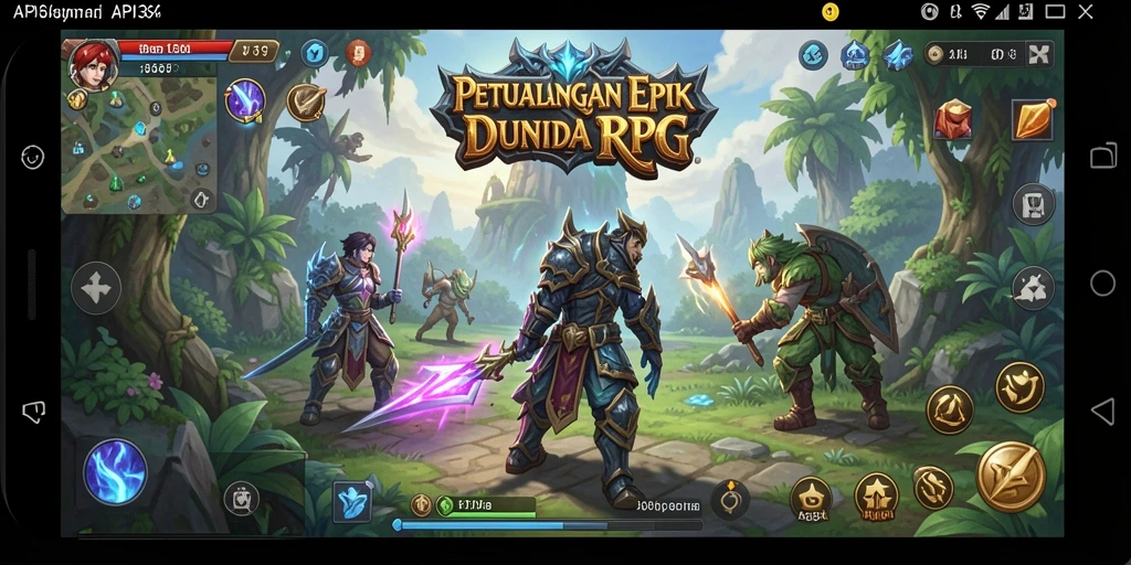 Tampilan gameplay RPG API36 yang menarik dan memikat.