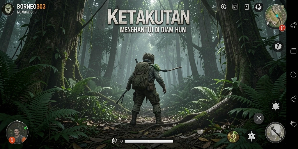 Gameplay mencekam di dalam hutan misterius BORNEO303.