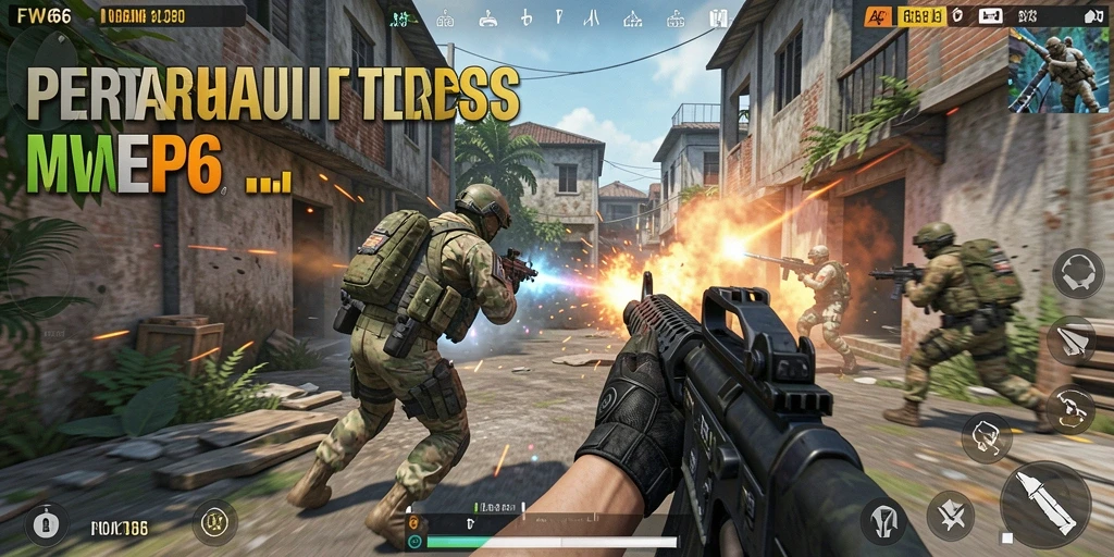 Tampilan gameplay FW66 yang seru dan mendebarkan dalam aksi FPS.