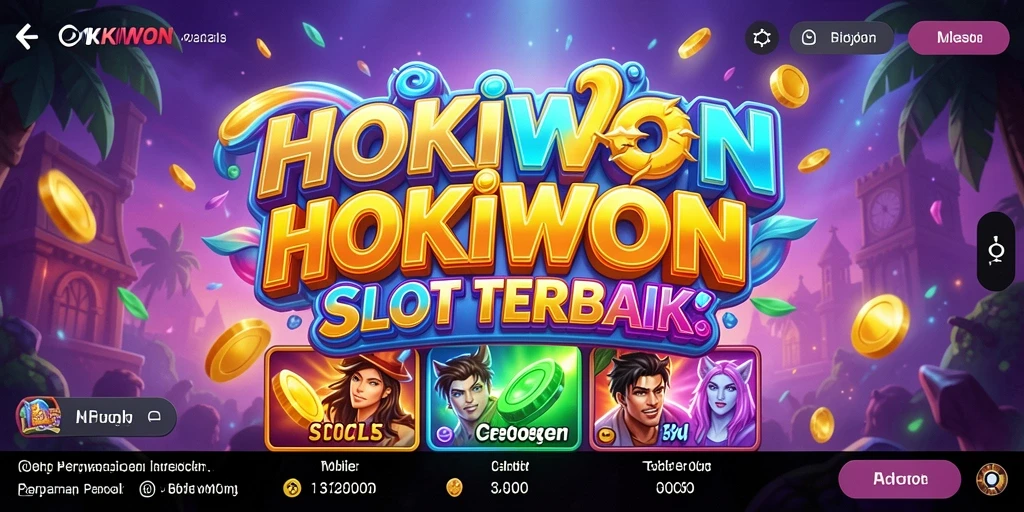 Screenshot HOKIWON menunjukkan momen seru gameplay Slot.