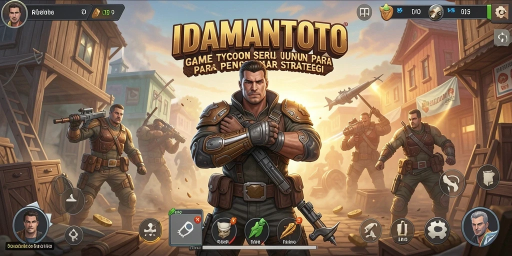 Screenshot gameplay menampilkan elemen strategis dalam membangun bisnis di IDAMANTOTO.