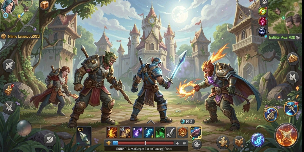 Screenshot gameplay menampilkan aksi seru dalam petualangan RPG.