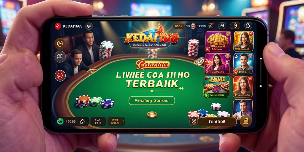 Tampilan menawan dari gameplay Live Casino KEDAI168 yang mendebarkan.