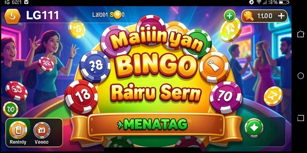 Tampilan gameplay seru di LG111 dengan tema Bingo yang menarik.