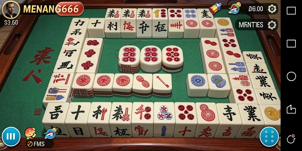 Tampilan gameplay Mahjong yang menarik dalam MENANG666 dengan grafis menawan.