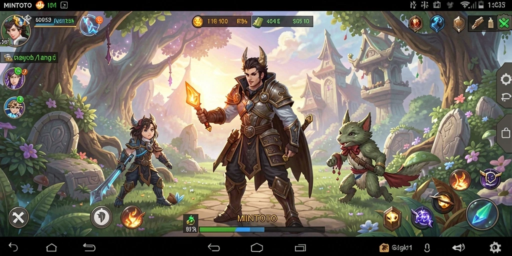 Tampilan gameplay seru dan menakjubkan dari MINTOTO.