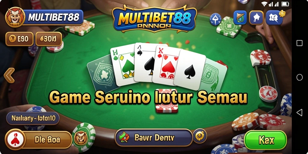 Tampilan gameplay seru dari MULTIBET88 yang memikat pemain Domino.