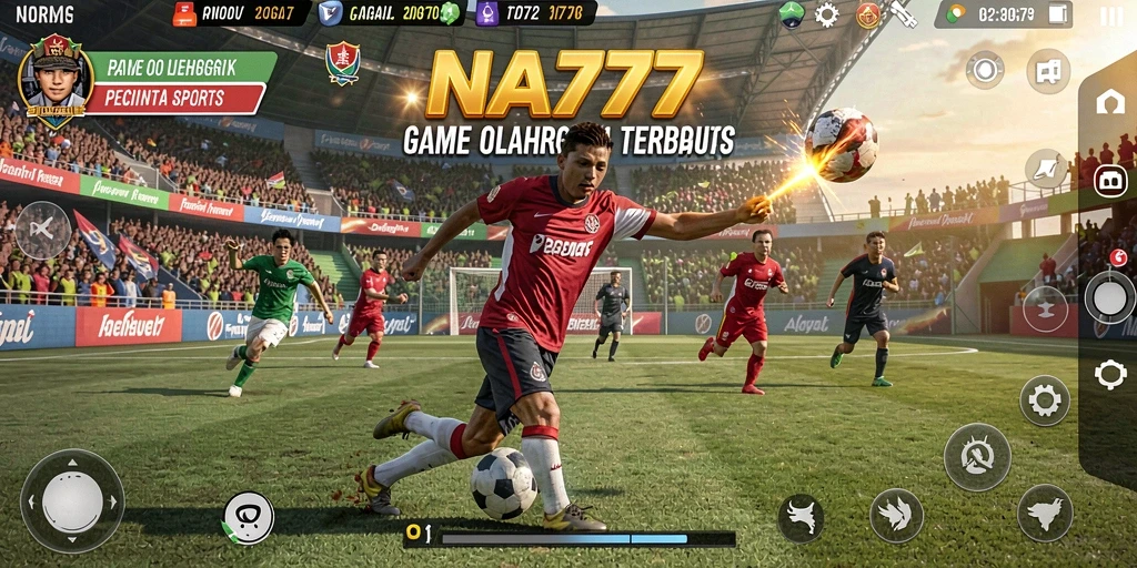 Tampilan gameplay seru dalam NA777 yang penuh aksi olahraga.