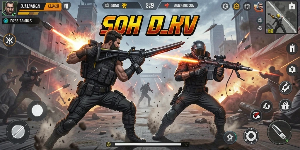 Screenshot utama OJA89 menampilkan aksi pertarungan yang mendebarkan.