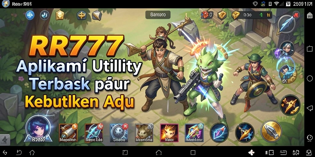Tampilan antarmuka aplikasi Utility RR777 yang sederhana dan fungsional.