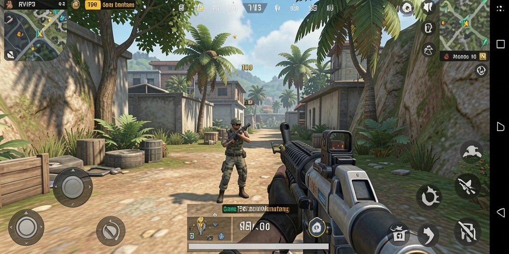 Tampilan aksi gameplay seru di RVIP3 yang memukau.