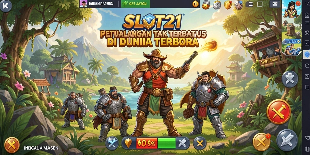 Tampilan gameplay SLOT21 yang menakjubkan dalam dunia terbuka.